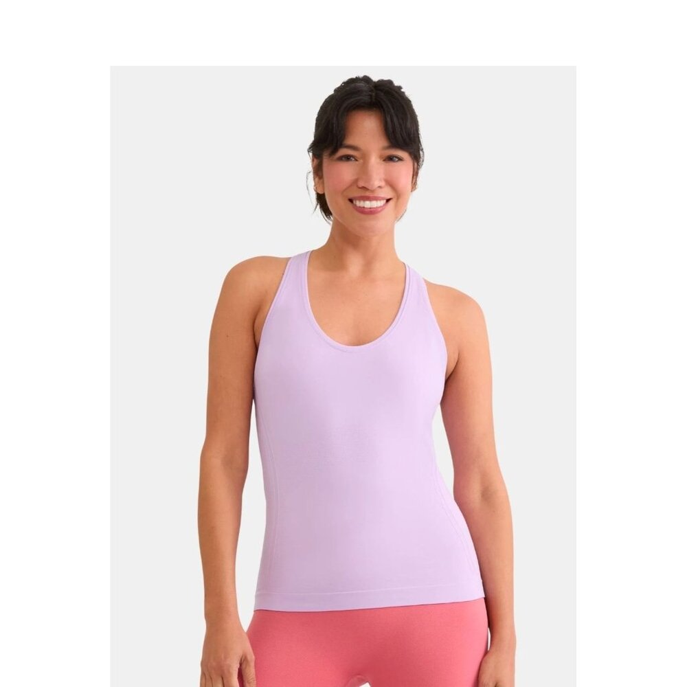 Avia Women's Seamless Racerback Tank Size Medium (8-10) - Purple - NWT
